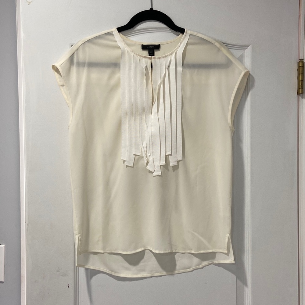 J.CREW Ivory Blouse. Perfect for work!